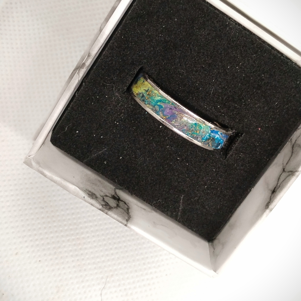 Iridescent Silver Women's Ring